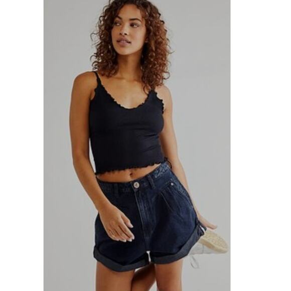 New FREE PEOPLE One Teaspoon Streetwalkers High-Waist Shorts $130 SIZE 24 Black - Picture 4 of 10